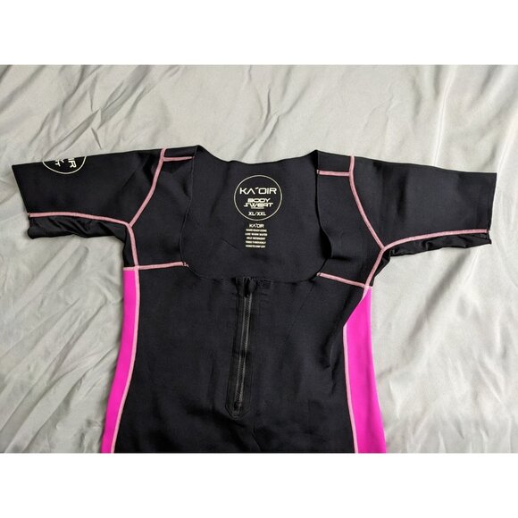 Ka’oir Fitness Body Sweat Suit Black Pink Wet Suit Womens Size XL/XXL - Picture 2 of 10